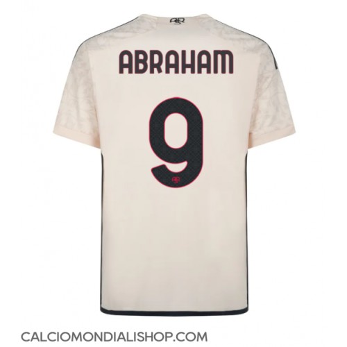 Maglie da calcio AS Roma Tammy Abraham #9 Seconda Maglia 2023-24 Manica Corta
